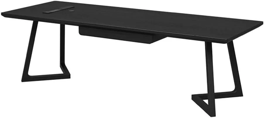 میز کامپیوتر، میز تحریر چوبی مدرن و ساده با عرض 80 سانتی متر و پورت شارژ، رنگ مشکی (S) میز کامپیوتر، میز تحریر چوبی مدرن و ساده با عرض 80 سانتی متر و پورت شارژ، رنگ مشکی (S)