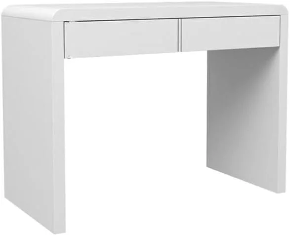 میز کامپیوتر، میز آرایش خانگی برای اتاق خواب، سفید مدرن و ساده با کامپیوتر دارای دو کشو (90X50X75CM) میز کامپیوتر، میز آرایش خانگی برای اتاق خواب، سفید مدرن و ساده با کامپیوتر دارای دو کشو (90X50X75CM)