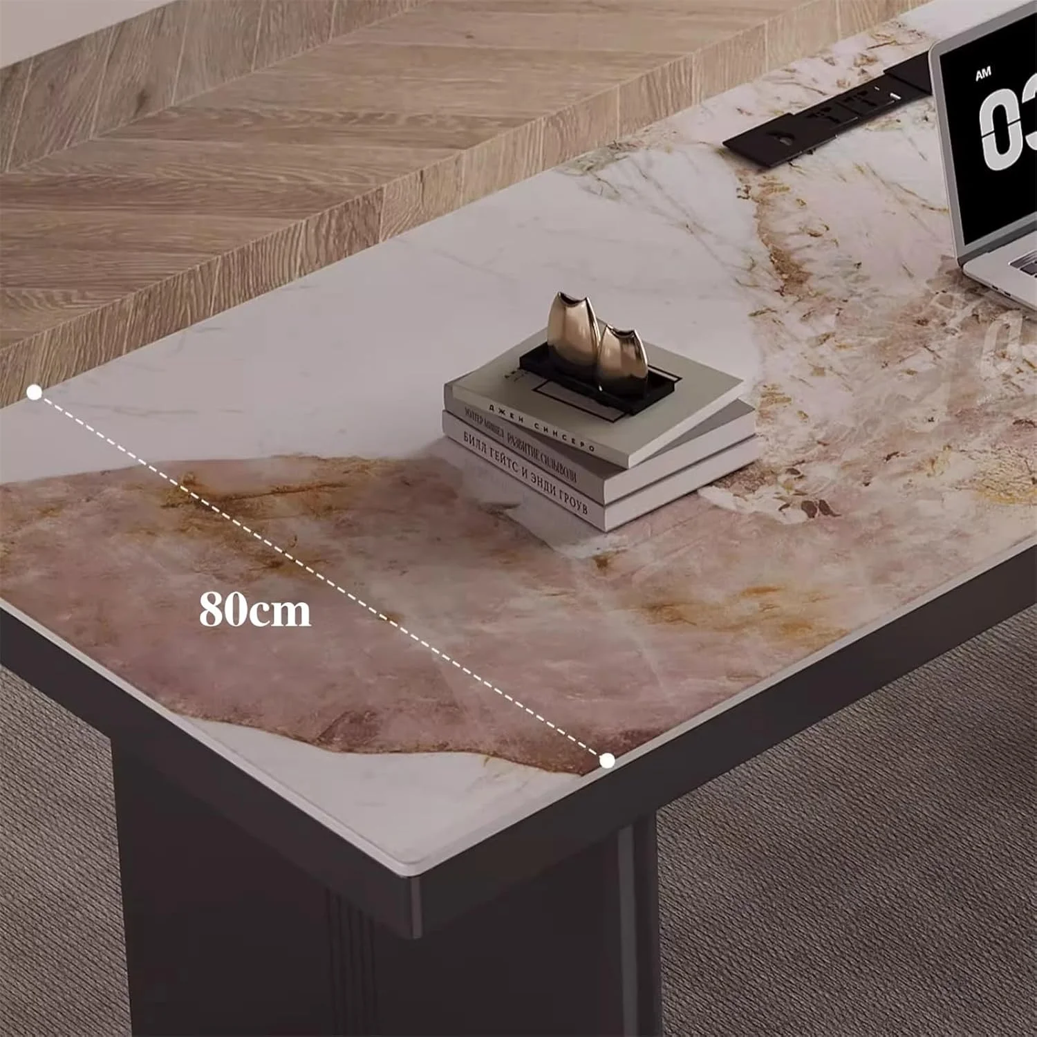 میز کامپیوتر، میز کار خانگی مدرن و ساده با رویه سنگ اسلب، میز مطالعه بزرگ برای نوشتن و ایستگاه کار کامپیوتر (M) میز کامپیوتر، میز کار خانگی مدرن و ساده با رویه سنگ اسلب، میز مطالعه بزرگ برای نوشتن و ایستگاه کار کامپیوتر (M)