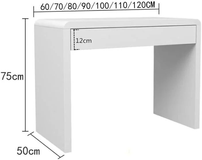 میز کامپیوتر، میز آرایش خانگی برای اتاق خواب، سفید مدرن و ساده با کامپیوتر دارای دو کشو (90X50X75CM) میز کامپیوتر، میز آرایش خانگی برای اتاق خواب، سفید مدرن و ساده با کامپیوتر دارای دو کشو (90X50X75CM)