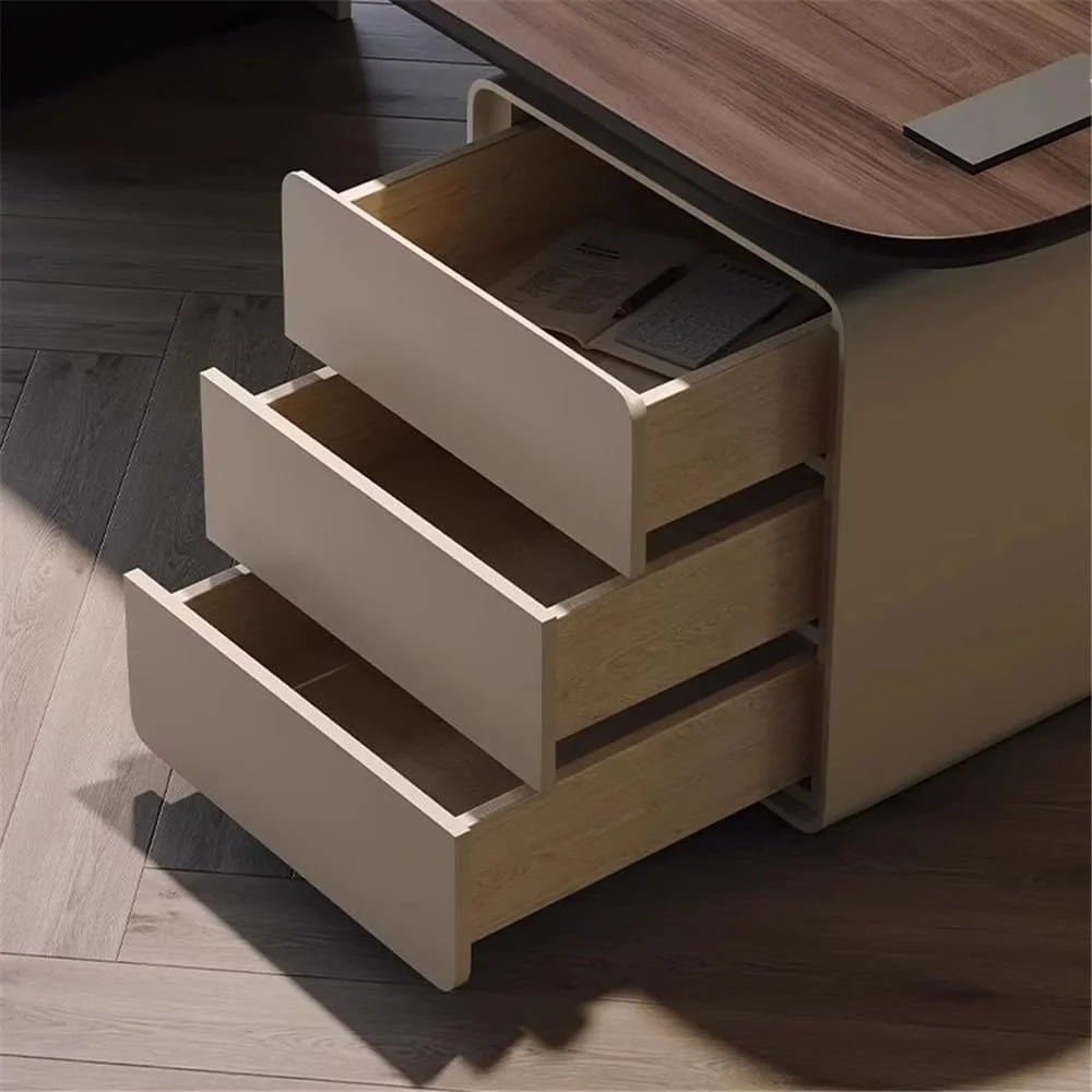 میز کامپیوتر، میز تحریر و میز لپ تاپ با کشو و پورت شارژ، رنگ قهوه ای گردویی، ایستگاه کاری و محل نگهداری پرونده برای دفتر کار خانگی (L) میز کامپیوتر، میز تحریر و میز لپ تاپ با کشو و پورت شارژ، رنگ قهوه ای گردویی، ایستگاه کاری و محل نگهداری پرونده برای دفتر کار خانگی (L)