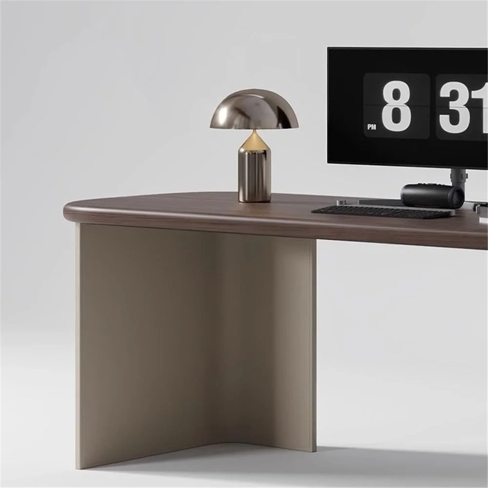 میز کامپیوتر، میز تحریر و میز لپ تاپ با کشو و درگاه شارژ، رنگ قهوه ای گردویی، ایستگاه کاری و محل نگهداری پرونده برای دفتر کار خانگی (L) میز کامپیوتر، میز تحریر و میز لپ تاپ با کشو و درگاه شارژ، رنگ قهوه ای گردویی، ایستگاه کاری و محل نگهداری پرونده برای دفتر کار خانگی (L)