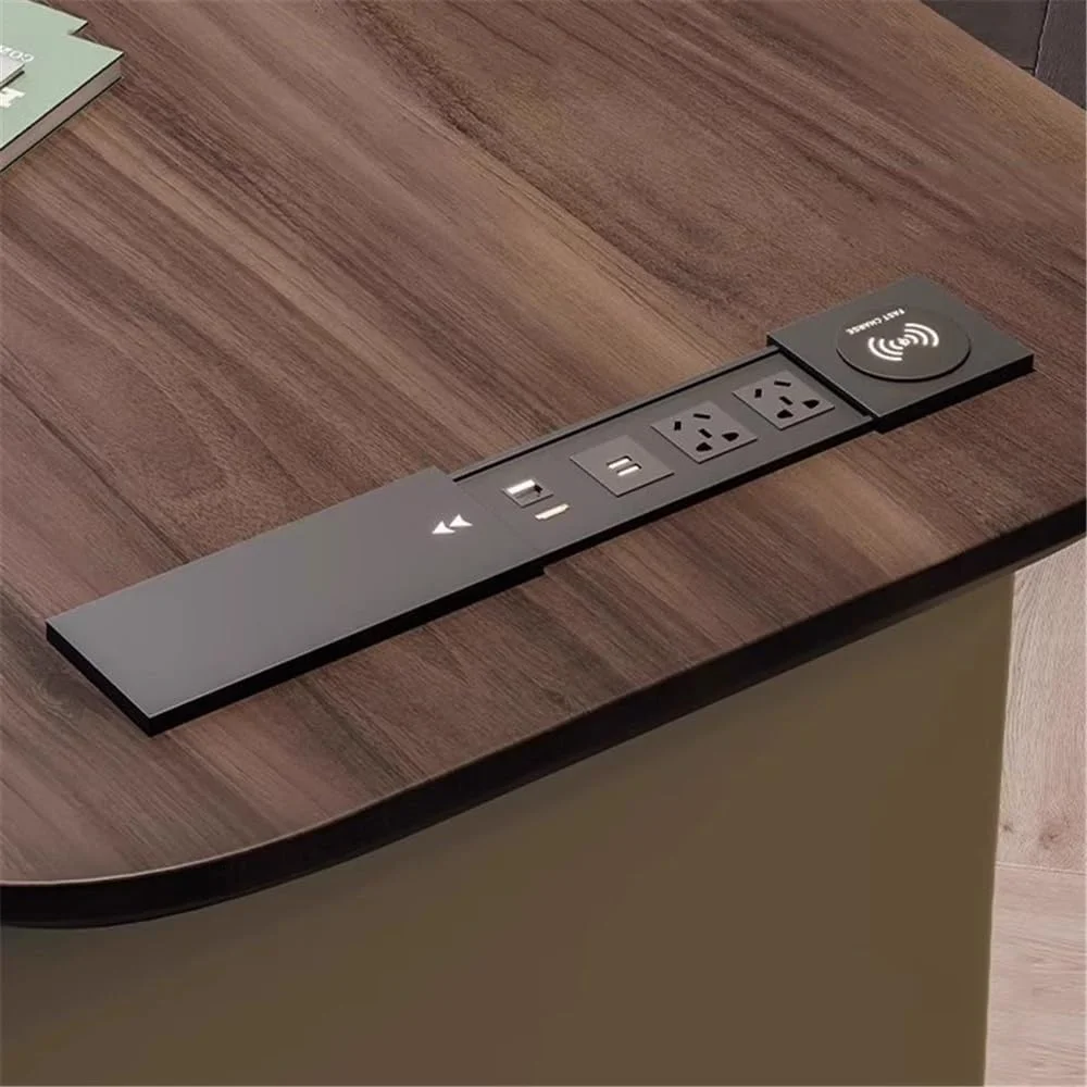 میز کامپیوتر، میز تحریر و میز لپ تاپ با کشو و درگاه شارژ، رنگ قهوه ای گردویی، ایستگاه کاری و محل نگهداری پرونده برای دفتر کار خانگی (L) میز کامپیوتر، میز تحریر و میز لپ تاپ با کشو و درگاه شارژ، رنگ قهوه ای گردویی، ایستگاه کاری و محل نگهداری پرونده برای دفتر کار خانگی (L)