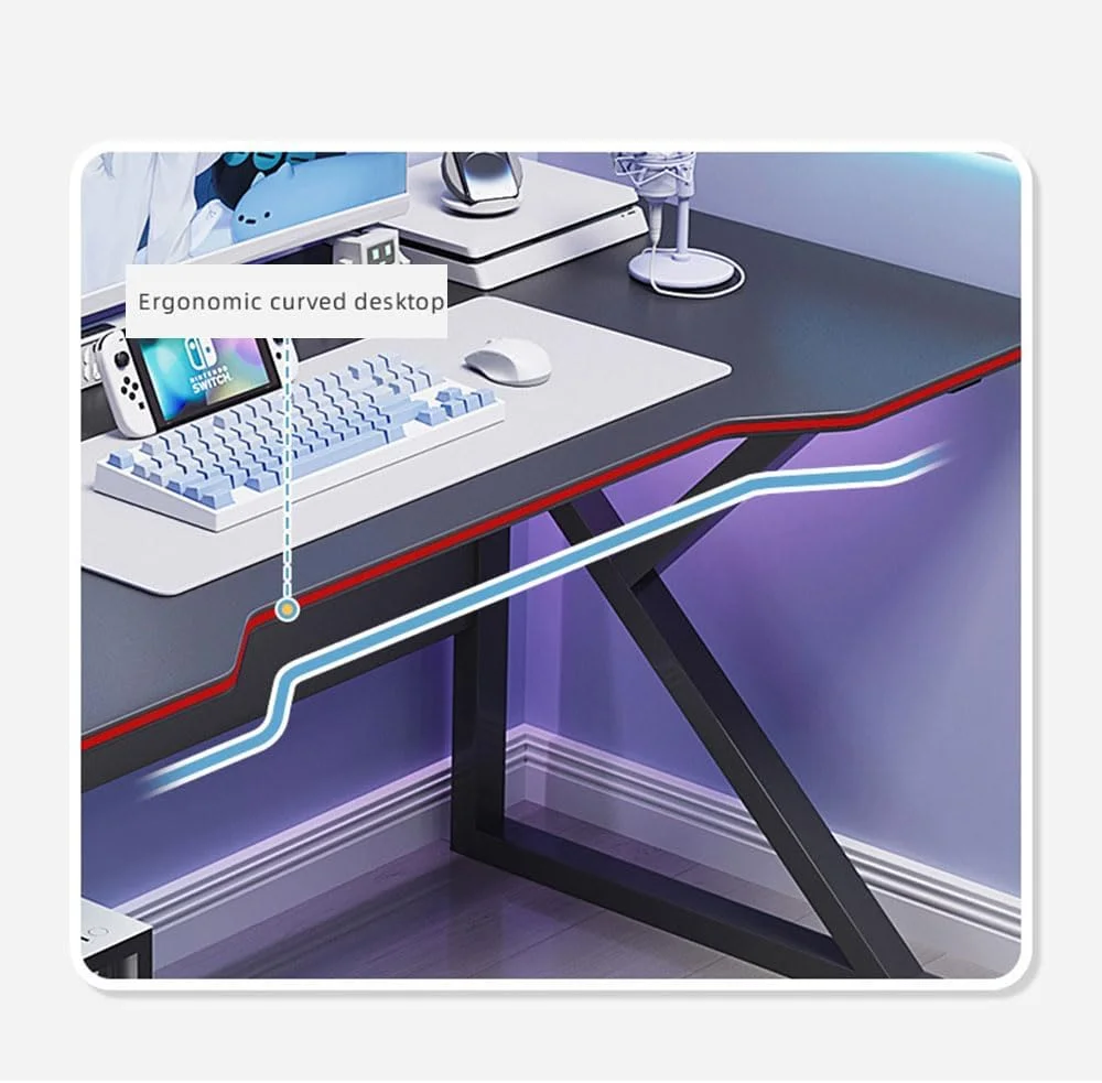 میز کامپیوتر گیمینگ سفید با پایه مانیتور و قفسه کیس، میز بزرگ لپ تاپ با پایه های فولادی، میز کار ارگونومیک مناسب مطالعه و کار برای کودکان و بزرگسالان میز کامپیوتر گیمینگ سفید با پایه مانیتور و قفسه کیس، میز بزرگ لپ تاپ با پایه های فولادی، میز کار ارگونومیک مناسب مطالعه و کار برای کودکان و بزرگسالان