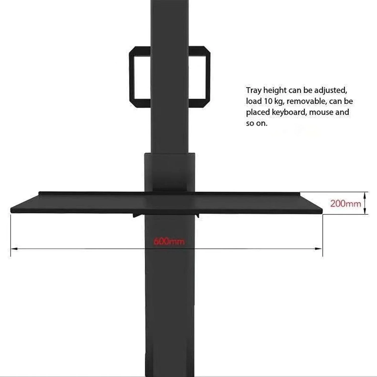 میز کامپیوتر چرخ دار، میز کار متحرک با پایه مانیتور، سینی کیبورد کامل، نگهدارنده CPU قابل تنظیم شناور، میز کامپیوتر ایستاده میز کامپیوتر چرخ دار، میز کار متحرک با پایه مانیتور، سینی کیبورد کامل، نگهدارنده CPU قابل تنظیم شناور، میز کامپیوتر ایستاده