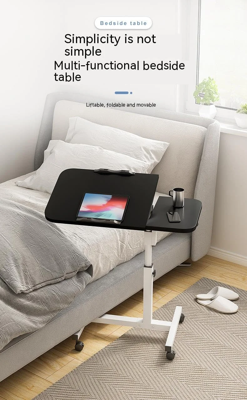 میز لپتاپ ساده COOLBABY با قابلیت حرکت و تنظیم ارتفاع، دارای جای کارت و جا لیوانی - مشکی میز لپتاپ ساده COOLBABY با قابلیت حرکت و تنظیم ارتفاع، دارای جای کارت و جا لیوانی - مشکی