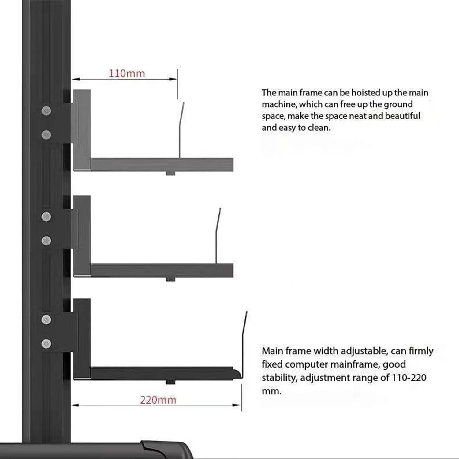میز کامپیوتر چرخ دار، میز کار متحرک با پایه مانیتور، سینی کیبورد کامل، نگهدارنده CPU قابل تنظیم شناور، میز کامپیوتر ایستاده میز کامپیوتر چرخ دار، میز کار متحرک با پایه مانیتور، سینی کیبورد کامل، نگهدارنده CPU قابل تنظیم شناور، میز کامپیوتر ایستاده