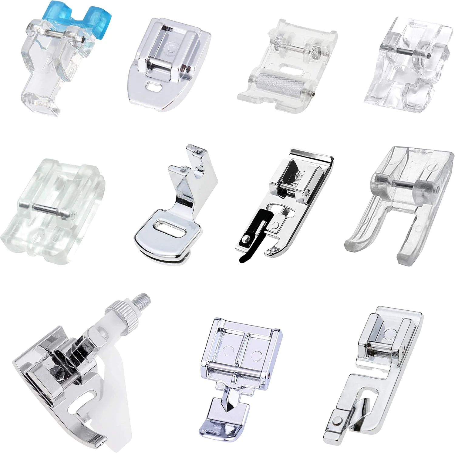 ست 11 عددی پایه های دوخت ZKSMNB، کیت پایه های راه رونده چرخ خیاطی سازگار با Brother Babylock Janome Elna Toyota New Home و چرخ خیاطی های پایه کوتاه