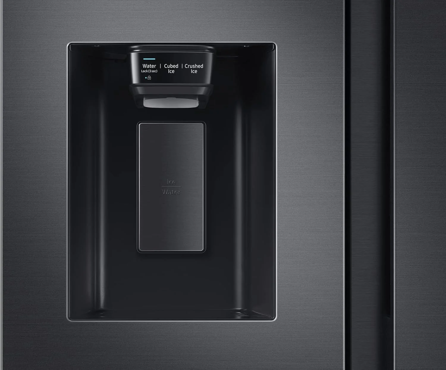 یخچال ساید بای ساید سامسونگ 660 لیتر مدل RS64R5331B4/AE، مشکی مات ملایم، فناوری SpaceMax، کمپرسور اینورتر دیجیتال (نسخه امارات)