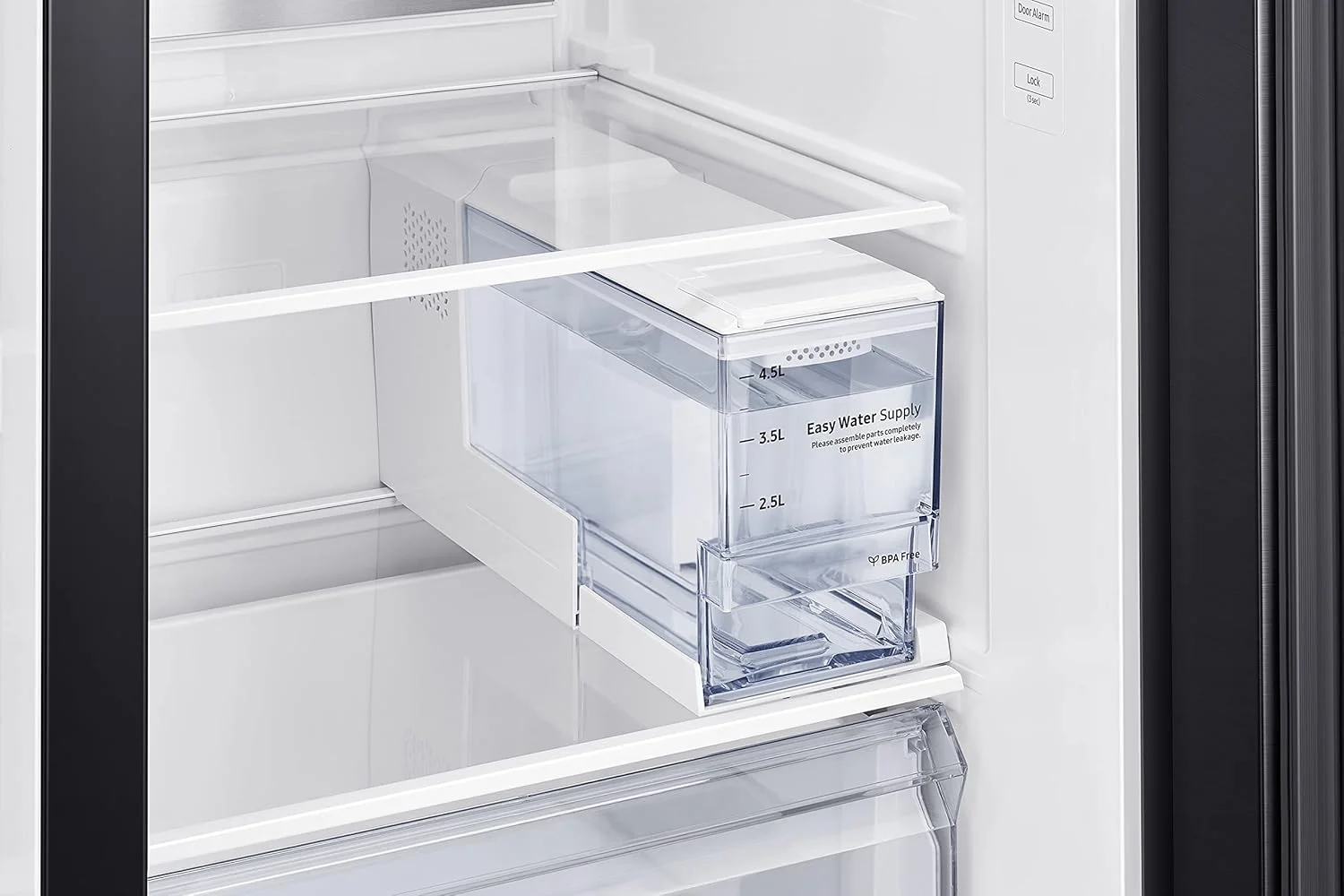 یخچال ساید بای ساید سامسونگ 660 لیتر مدل RS64R5331B4/AE، مشکی مات ملایم، فناوری SpaceMax، کمپرسور اینورتر دیجیتال (نسخه امارات)