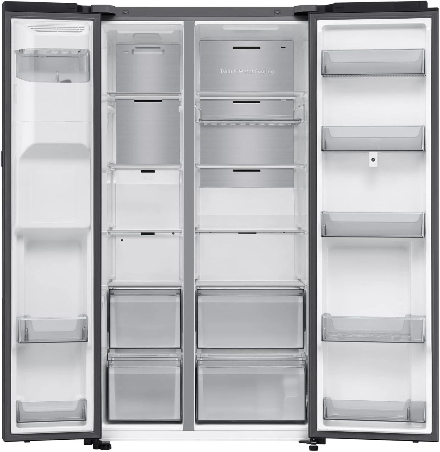 یخچال ساید بای ساید سامسونگ 614 لیتری با هوش مصنوعی و Family Hub مدل RS90F66B1FAE یخچال ساید بای ساید سامسونگ 614 لیتری با هوش مصنوعی و Family Hub مدل RS90F66B1FAE