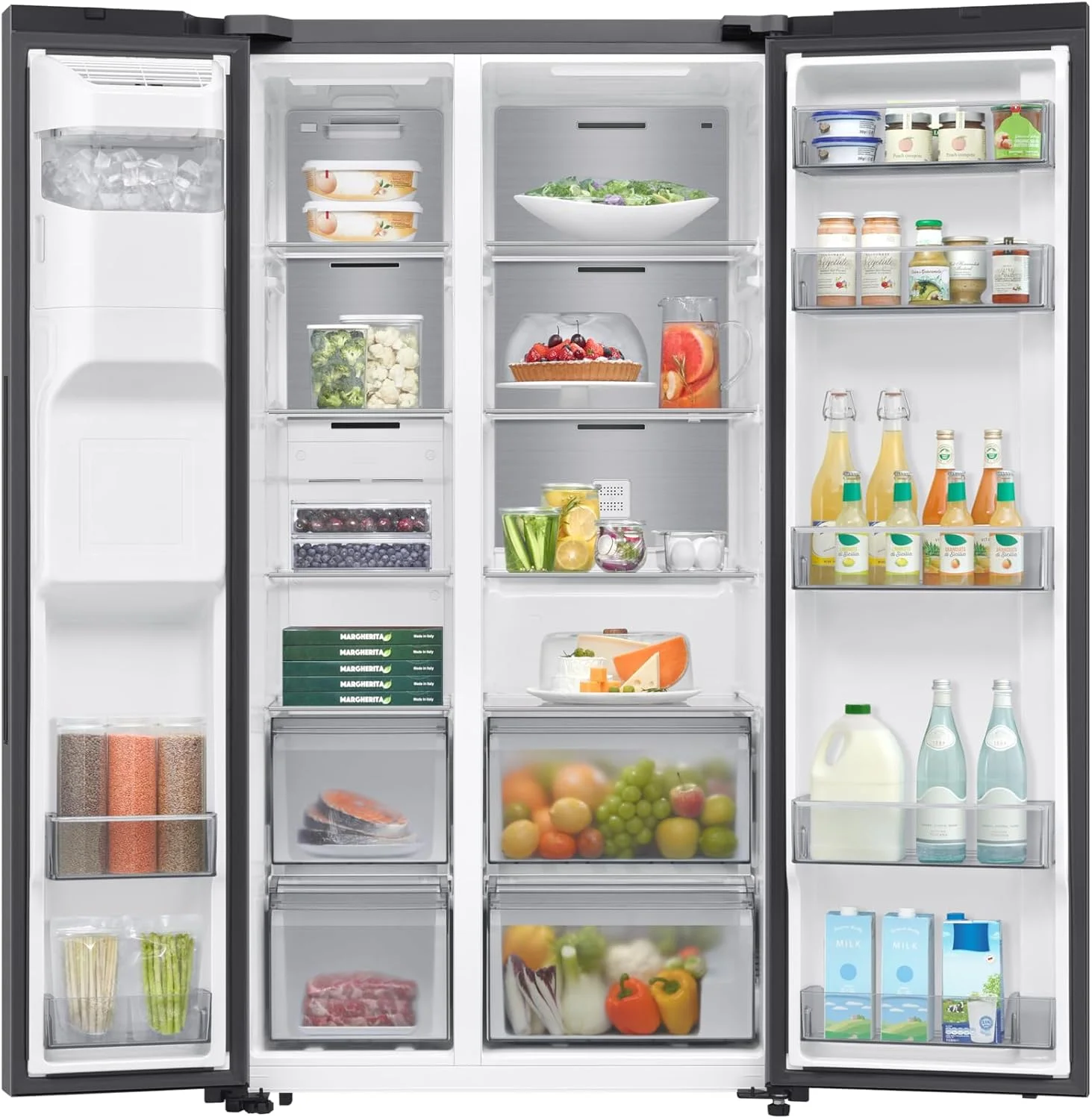 یخچال ساید بای ساید سامسونگ مدل Net 635L BeSpoke AI مشکی، RS70F64K1TAE با آبسردکن یخچال ساید بای ساید سامسونگ مدل Net 635L BeSpoke AI مشکی، RS70F64K1TAE با آبسردکن