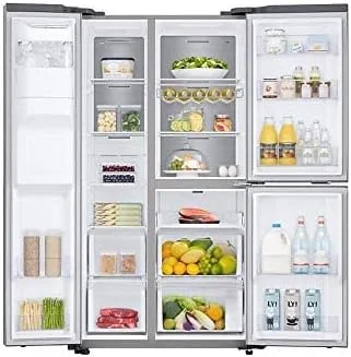 یخچال ساید بای ساید سامسونگ با سیستم خنک کننده All-around Cooling، 602 لیتر RS65R5691SL، استیل ضد زنگ یخچال ساید بای ساید سامسونگ با سیستم خنک کننده All-around Cooling، 602 لیتر RS65R5691SL، استیل ضد زنگ