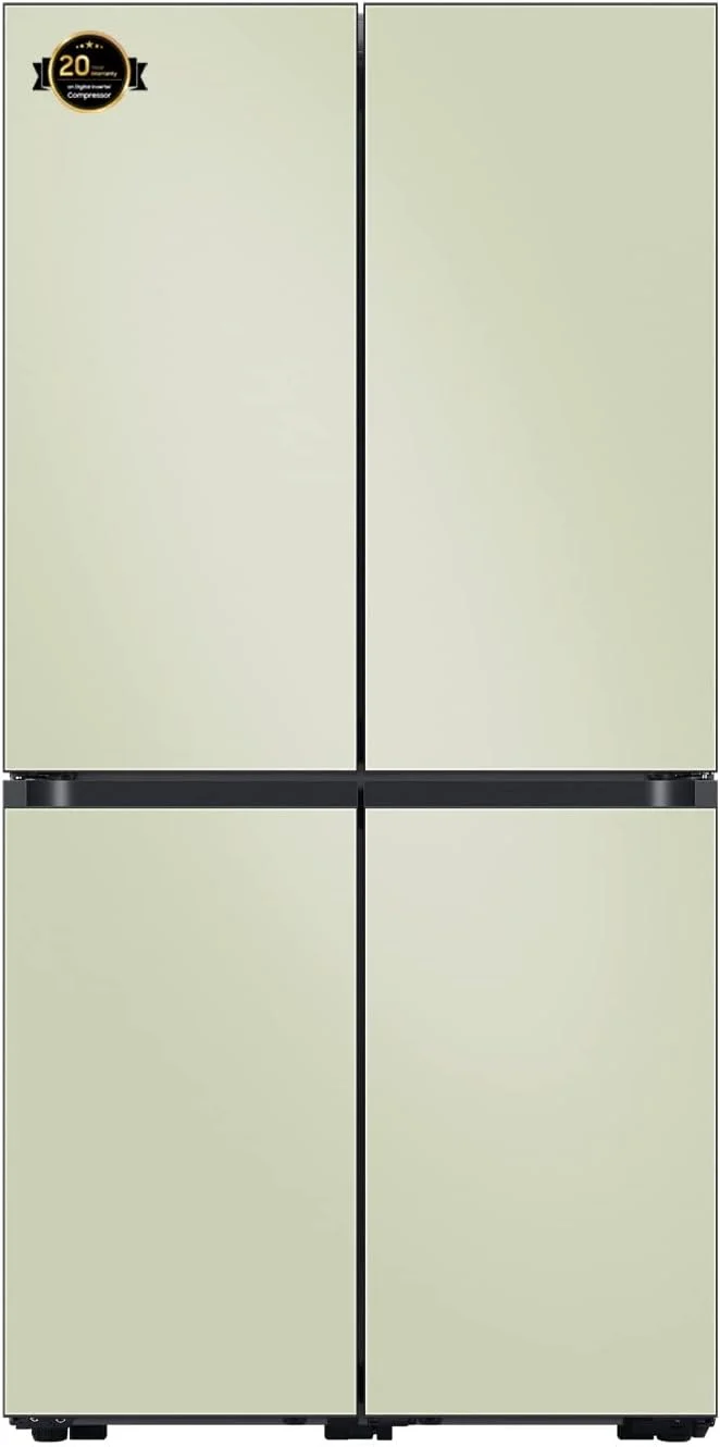 یخچال 523 لیتری سامسونگ مدل Bespoke، RF60A91C3AP/AE، پنل های رنگی قابل تنظیم، سرمایش سه گانه + سرمایش دقیق + سرمایش فلزی، 20 سال خدمات کمپرسور اینورتر دیجیتال یخچال 523 لیتری سامسونگ مدل Bespoke، RF60A91C3AP/AE، پنل های رنگی قابل تنظیم، سرمایش سه گانه + سرمایش دقیق + سرمایش فلزی، 20 سال خدمات کمپرسور اینورتر دیجیتال