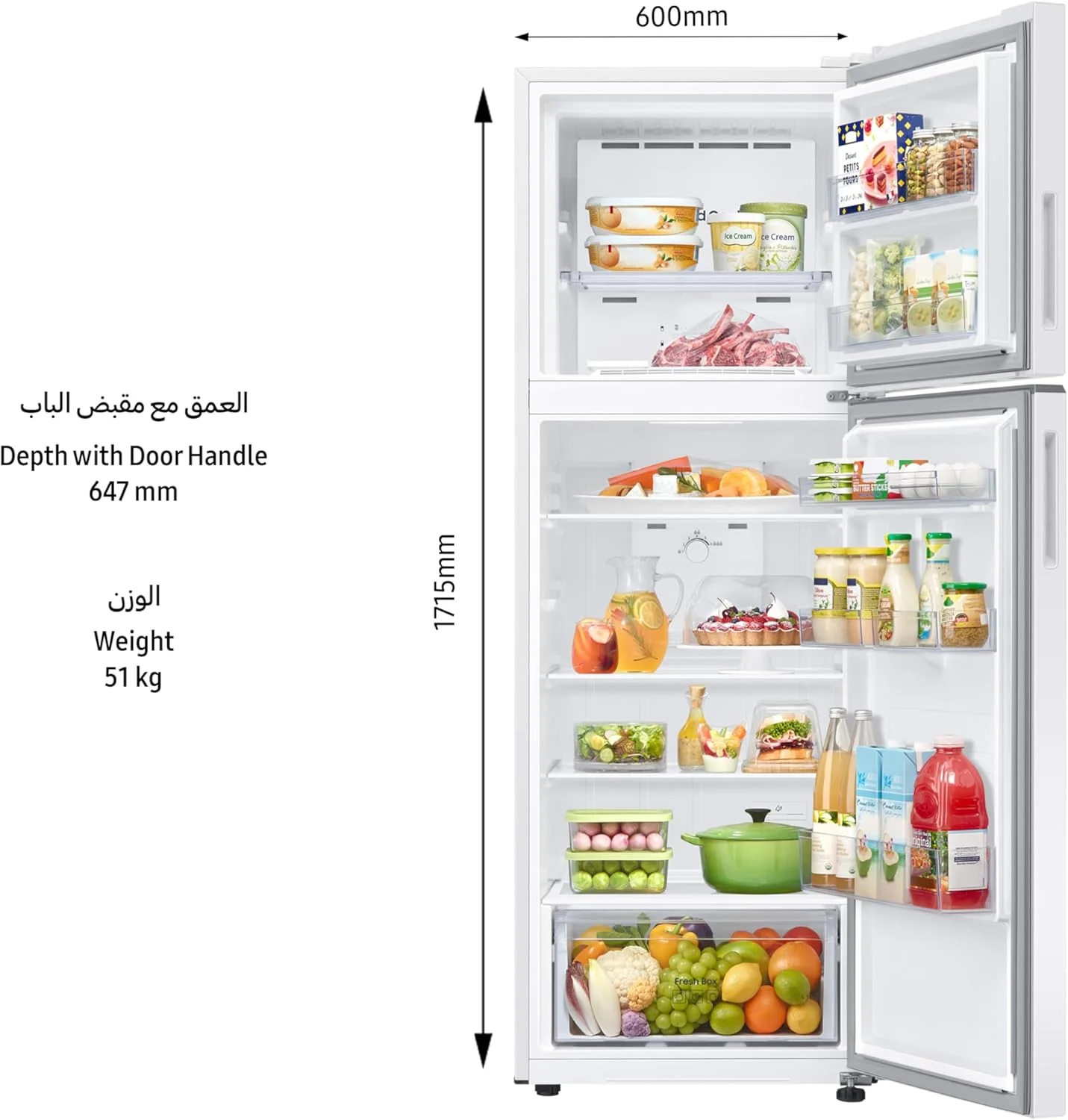 یخچال فریزر بالا سامسونگ 304 لیتر مدل RT31CG5004WWAE رنگ سفید برفی با تکنولوژی SpaceMax و کمپرسور اینورتر دیجیتال یخچال فریزر بالا سامسونگ 304 لیتر مدل RT31CG5004WWAE رنگ سفید برفی با تکنولوژی SpaceMax و کمپرسور اینورتر دیجیتال