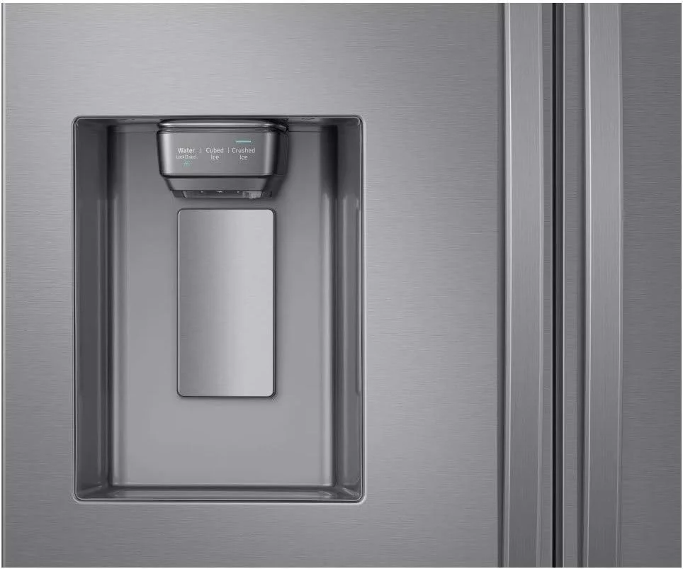 یخچال فریزر ساید بای ساید سامسونگ با سیستم Twin Cooling Plus و ظرفیت 539 لیتر، دارای آبسردکن و یخساز - نقره ای - RF23R62E3SR