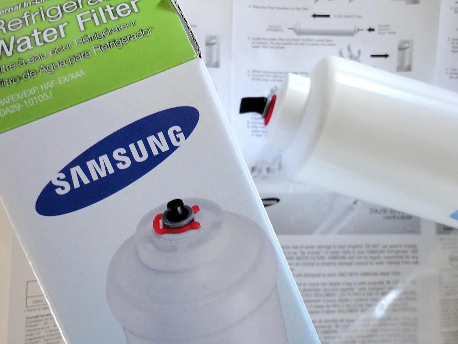 فیلتر آب یخچال بیرونی اصلی سامسونگ مدل فشاری مناسب برای یخچال فریزرهای ساید بای ساید مدل RSH7UNBP فیلتر آب یخچال بیرونی اصلی سامسونگ مدل فشاری مناسب برای یخچال فریزرهای ساید بای ساید مدل RSH7UNBP
