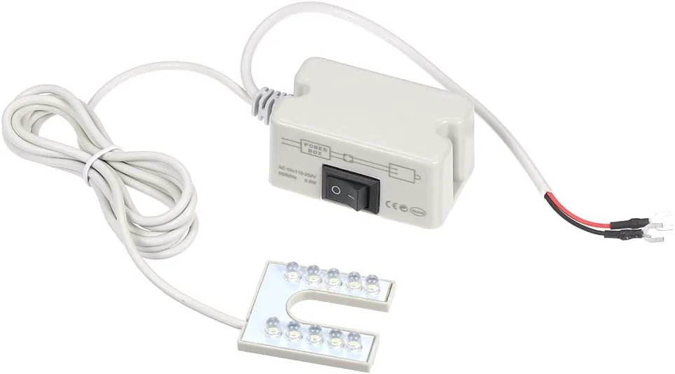 چراغ LED فوق العاده روشن 2 وات QHYXT با 10 ال ای دی، چراغ کار گردن غازی چند منظوره برای تراشکاری، دریل، میز کار، نوع تراشه