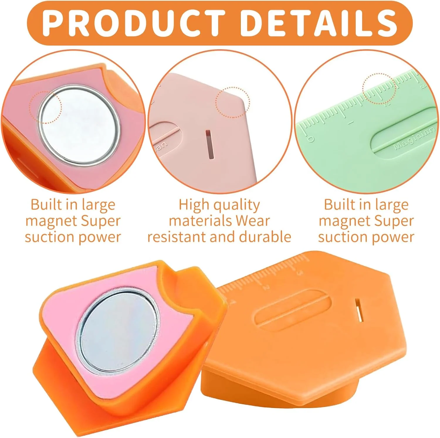 مجموعه 3 عددی راهنمای خیاطی مغناطیسی - راهنمای خیاطی مغناطیسی برای چرخ خیاطی - لوازم جانبی خیاطی - آهنربای خیاطی - ابزار چند منظوره برای خیاطی دقیق