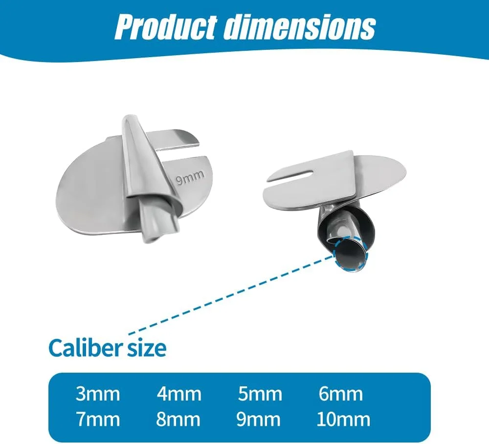 پایه لب تو (Hemmer Foot) چرخ خیاطی، 3 تا 10 میلی‌متر، 8 سایز مختلف، مناسب برای چرخ خیاطی‌های خانگی و صنعتی (6 عدد - 5/6/7/8/9/10 میلی‌متر)