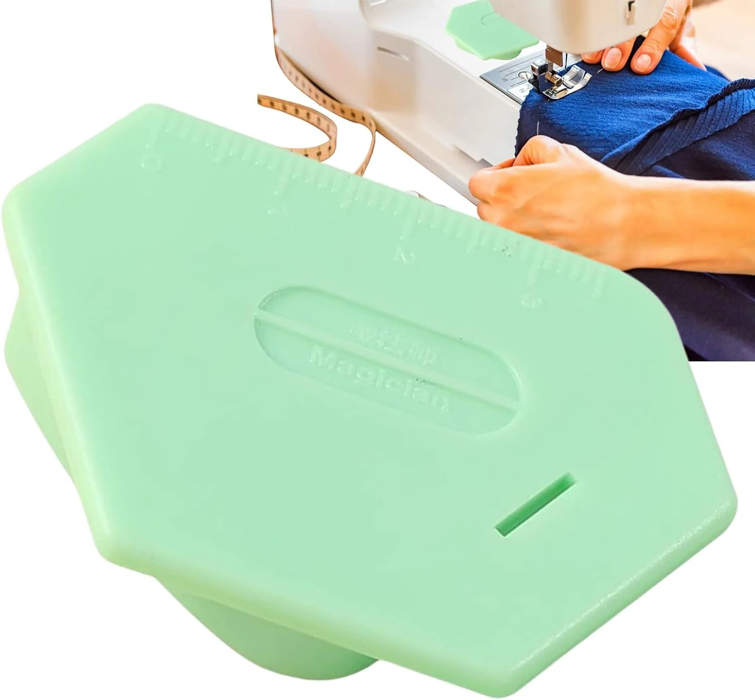 راهنمای مغناطیسی دوخت، راهنمای ضد لغزش چرخ خیاطی - لوازم جانبی ماشین خط کش چند منظوره برای لحاف دوزی