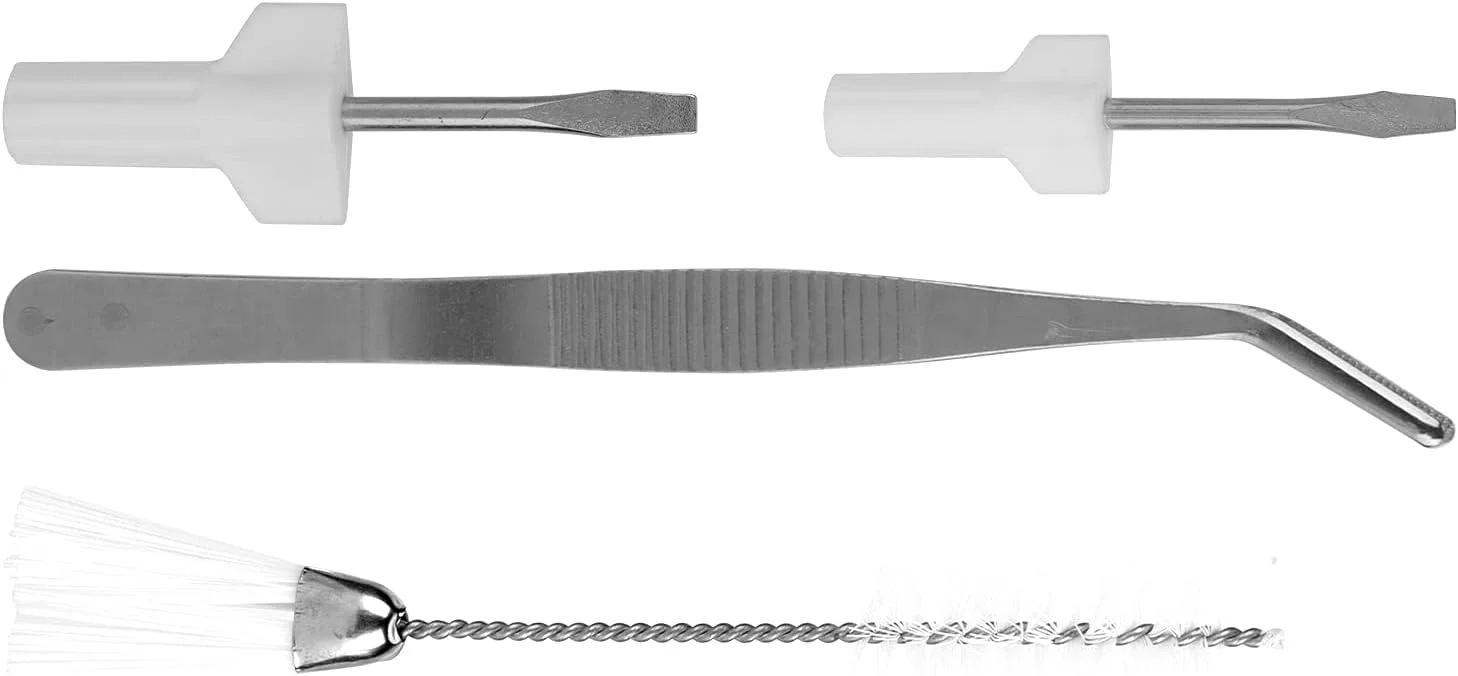 ابزار تمیز کردن چرخ خیاطی، کیت ابزار تمیز کننده کاربردی برس های دو طرفه برای تمیز کردن چرخ خیاطی