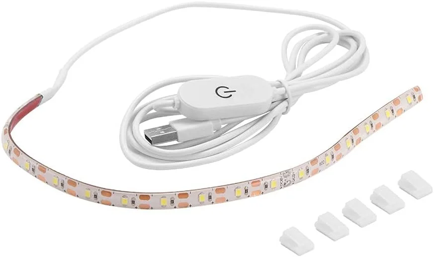 چراغ خیاطی، چراغ نواری خیاطی جهانی روشن با دیمر لمسی، منبع تغذیه ایمن USB