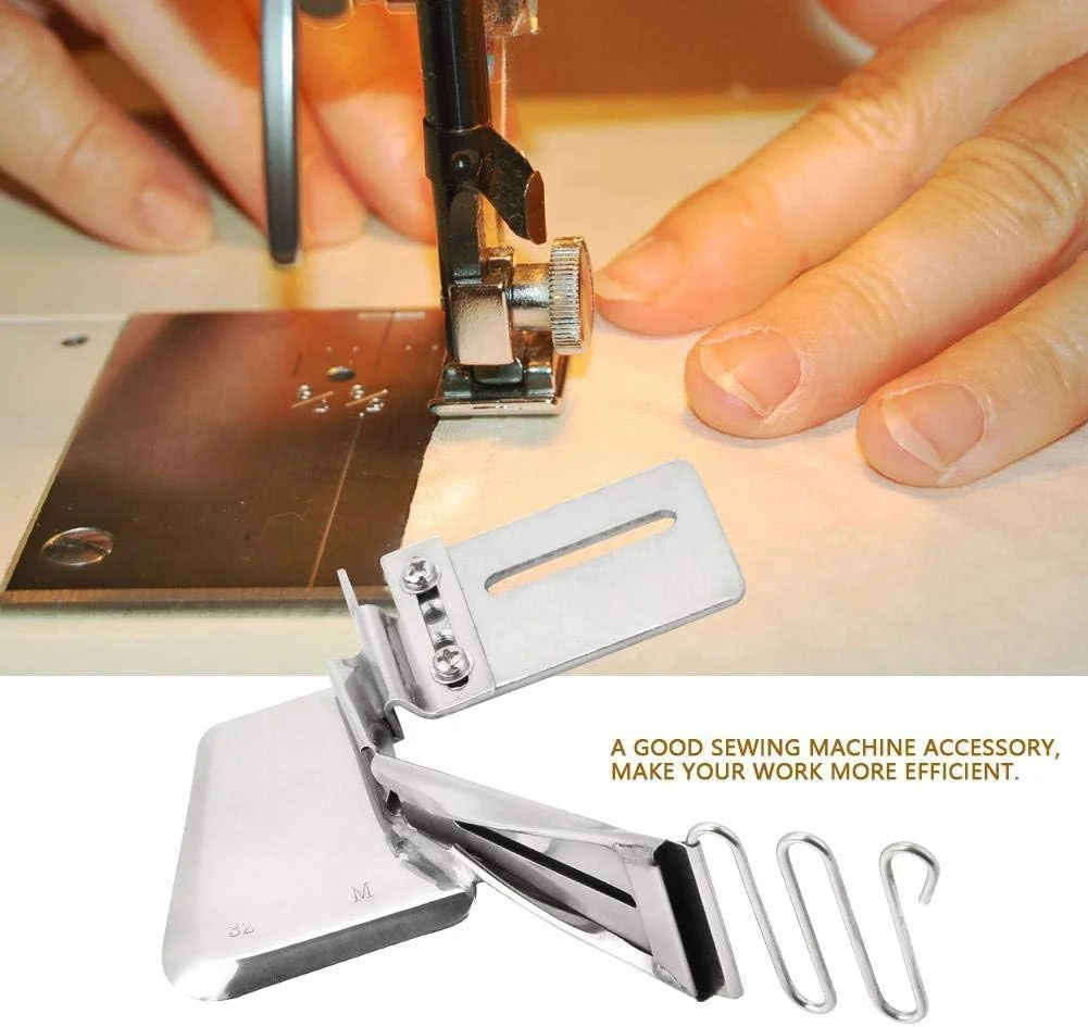 قیطان دوز چرخ خیاطی، پوشه درز مسطح تاشو دوبل، اتصال صحافی چرخ خیاطی صنعتی