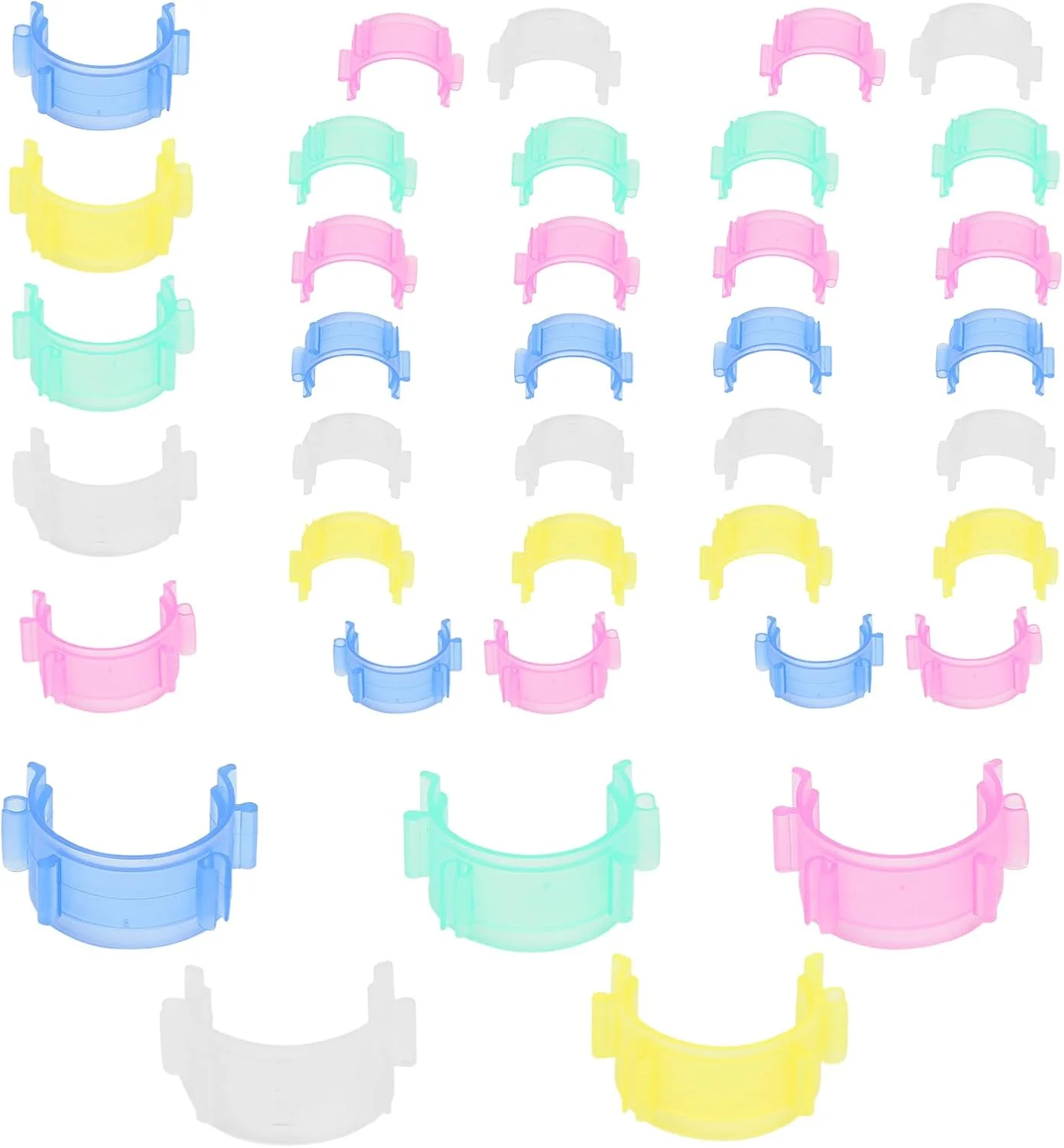 گیره نگهدارنده ماسوره چرخ خیاطی | ست 100 عددی گیره کوچک ماسوره نخ - لوازم جانبی چند منظوره برای پروژه های لحاف دوزی و صنایع دستی