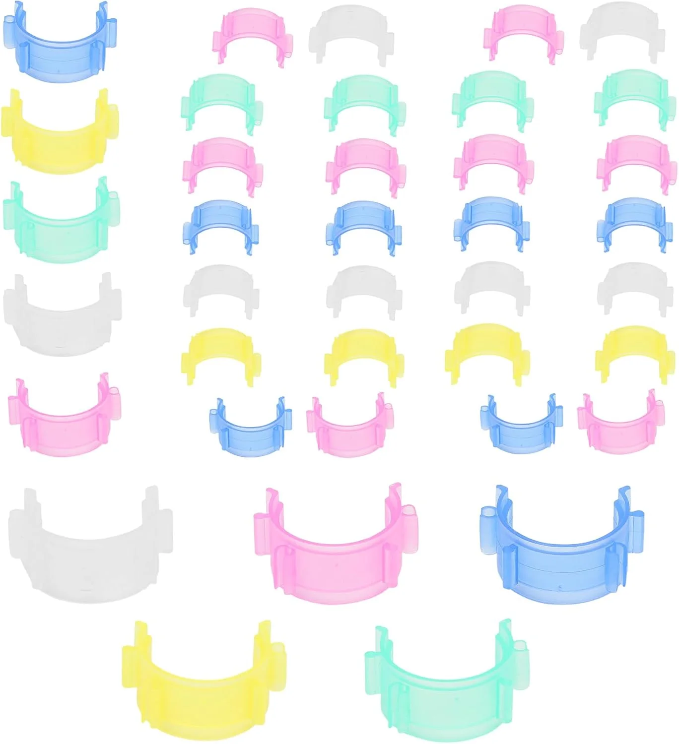 گیره نگهدارنده ماسوره چرخ خیاطی | ست 100 عددی گیره کوچک ماسوره نخ - لوازم جانبی چند منظوره برای پروژه های لحاف دوزی و صنایع دستی