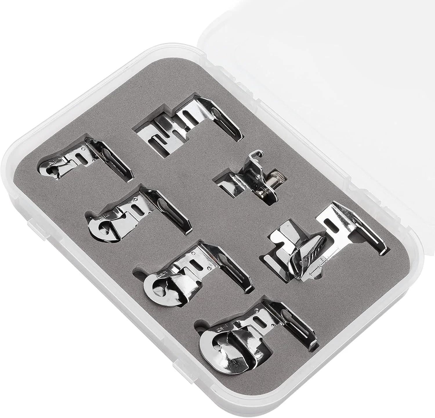 ست لوازم چرخ خیاطی، لبه دوزی آسان و یکدست، 1 ست لوازم لبه دوزی استیل ضد زنگ برای شال، پیراهن و شلوار