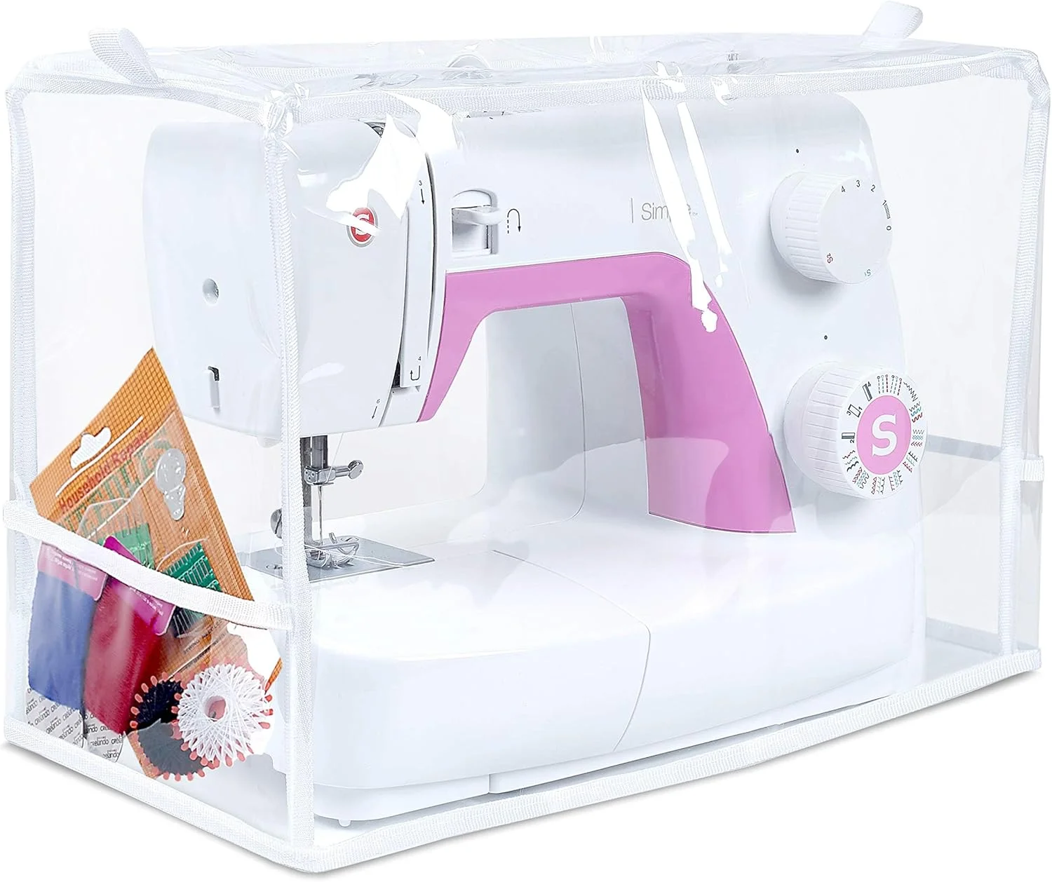 روکش محافظ ماشین خیاطی با کیفیت عالی و جیب های نگهداری – ضد آب، تاشو و قابل استفاده مجدد – مناسب برای اکثر ماشین های استاندارد (20×44×30 سانتی متر)