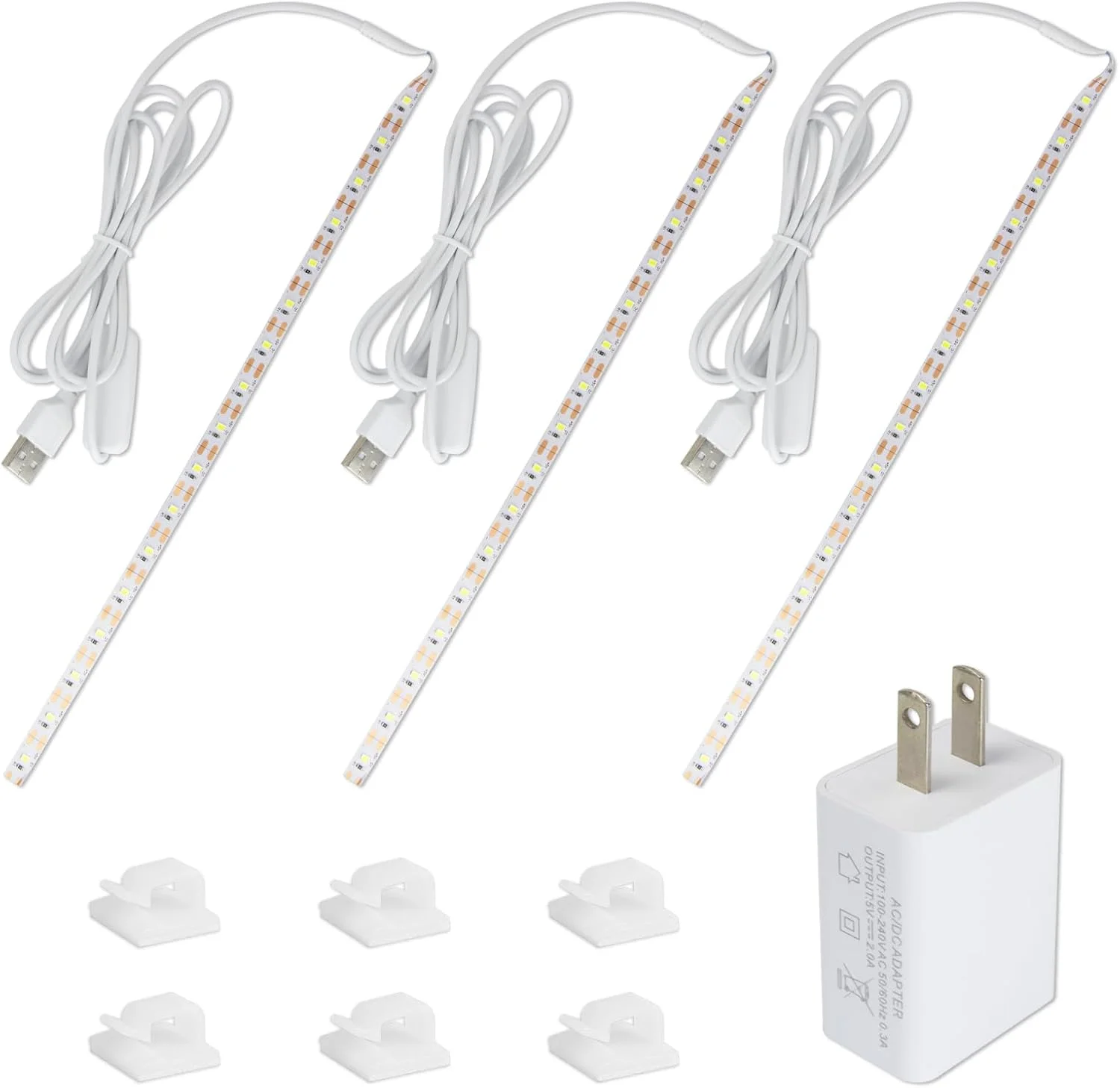 نوار چراغ LED چرخ خیاطی 3 عددی با دیمر لمسی، نوار چراغ LED چرخ خیاطی 12 اینچی با 60 LED، چراغ سفید روز، مناسب برای همه چرخ خیاطی ها