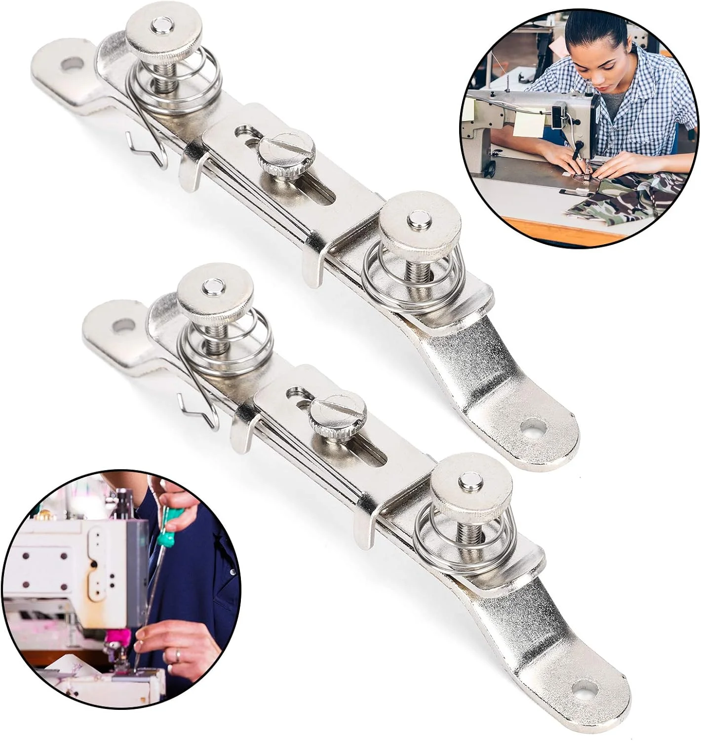 2 عدد گیره الاستیک ماشین خیاطی، نوار لاستیکی، لوازم جانبی ابزار پایه چرخ خیاطی