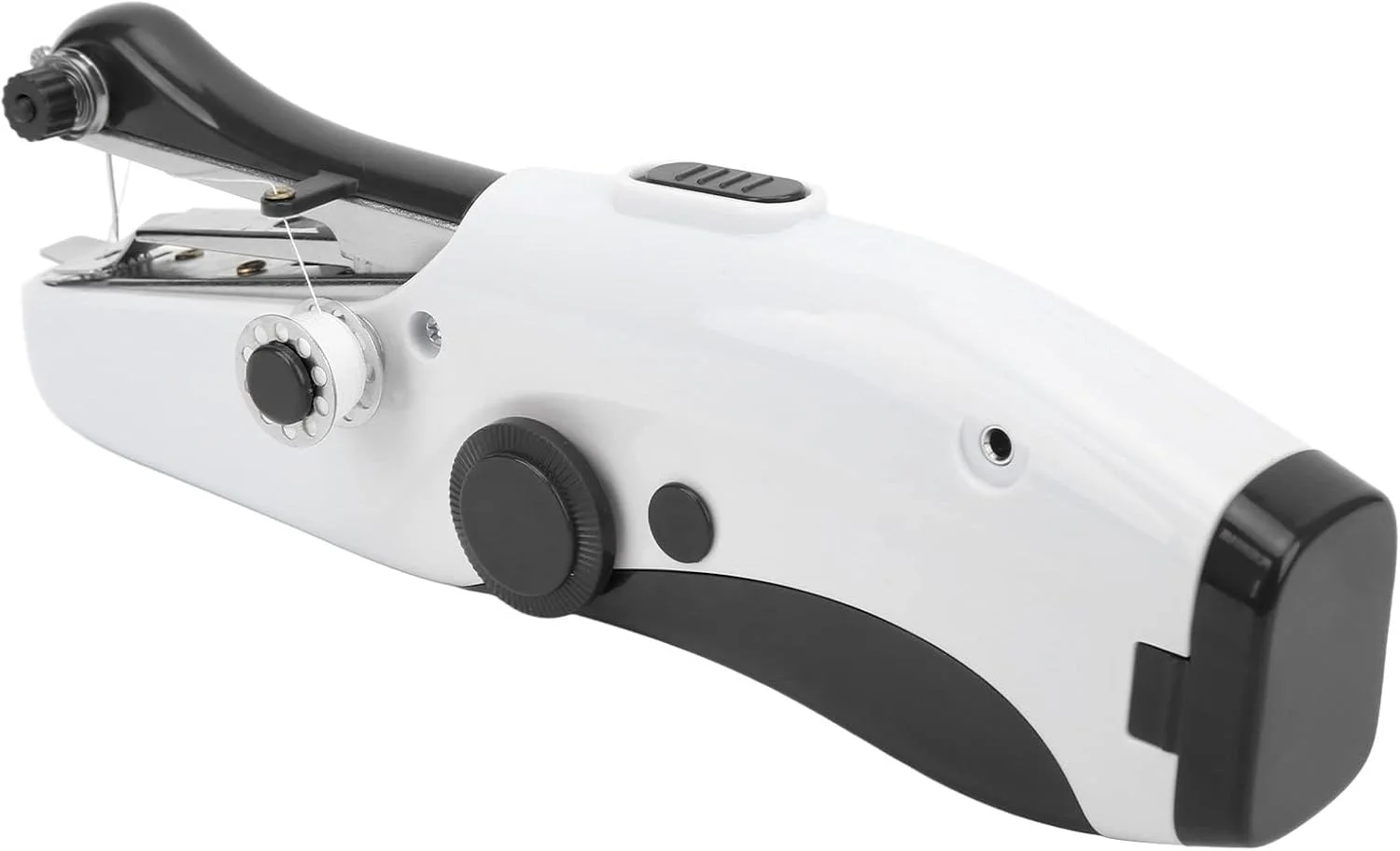 چرخ خیاطی دستی، چرخ خیاطی کوچک با دسته ارگونومیک، برقی مناسب خیاطی DIY برای مسافرت و منزل