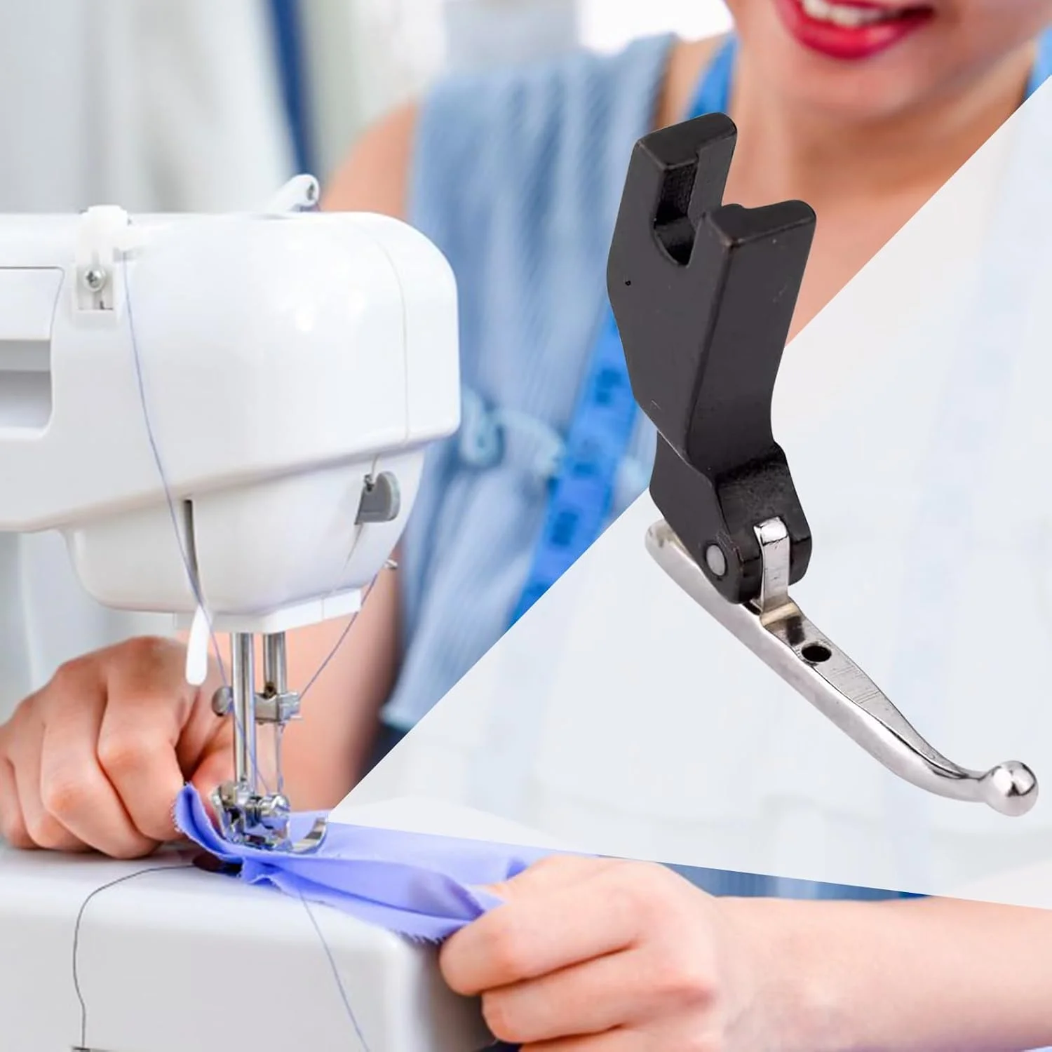 پایه های چرخ خیاطی، پایه فشار برای چرخ خیاطی - لوازم جانبی مهره دوزی پولک، قطعات اتصال لحاف دوزی، ابزار صنایع دستی برای چین دار کردن، دوخت مستقیم و کاردستی