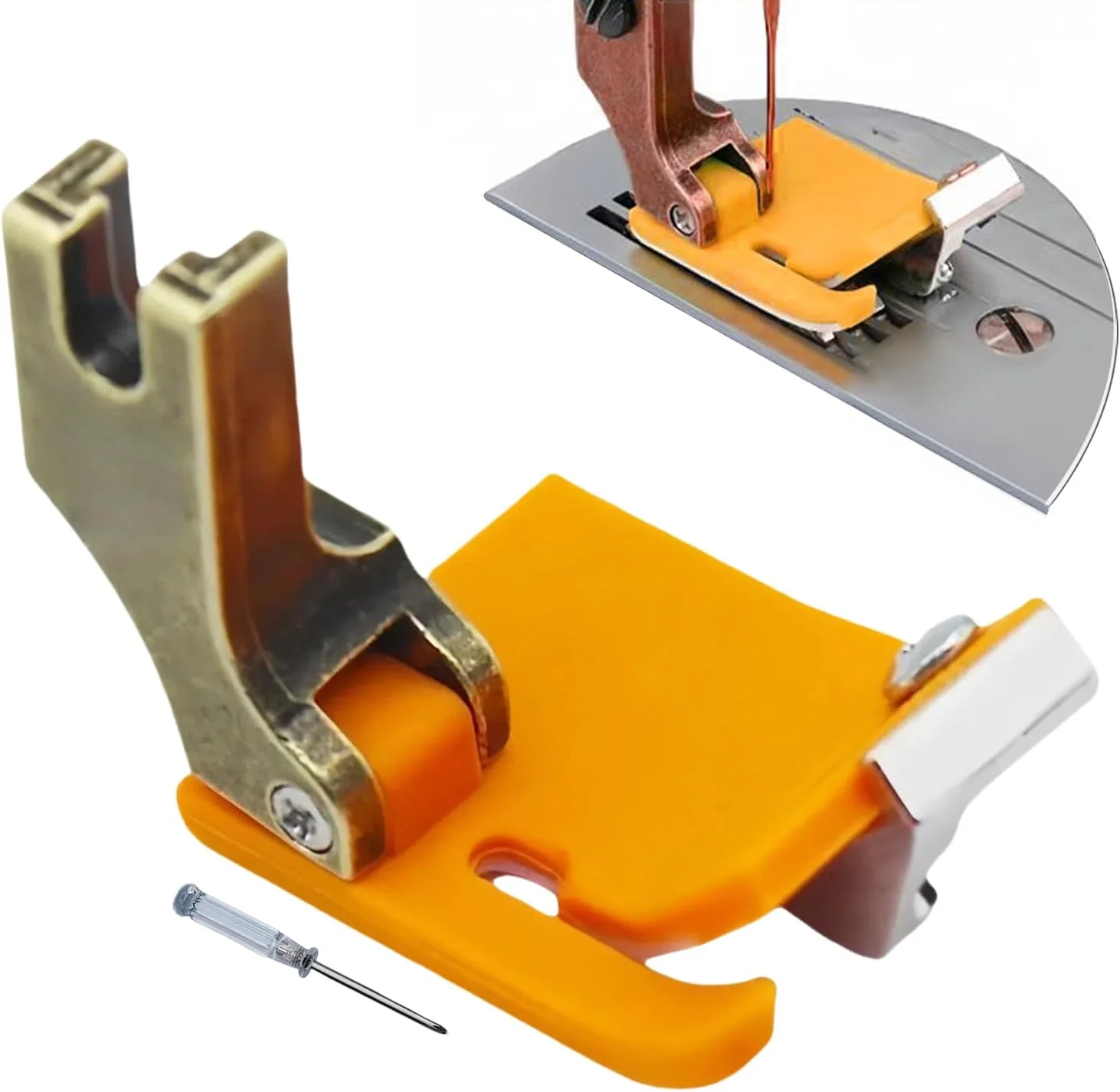 پایه چرخ خیاطی - پایه فشارنده دوخت قابل تنظیم، لوازم جانبی چرخ خیاطی، ابزار راهنما برای پارچه، سردوز و لبه دوزی خانگی