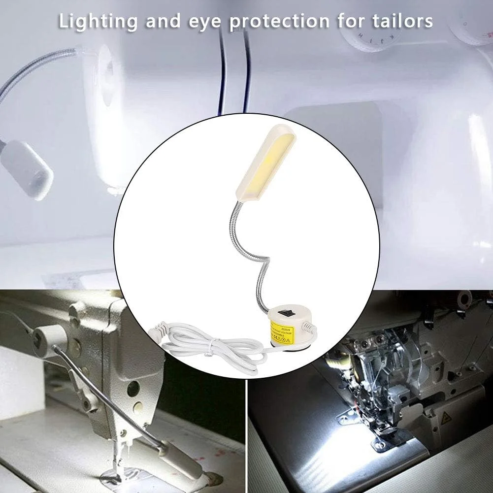 چراغ خیاطی، چراغ کار گردن غازی با راندمان بالا برای میز کار، تراشکاری، ماشین خیاطی