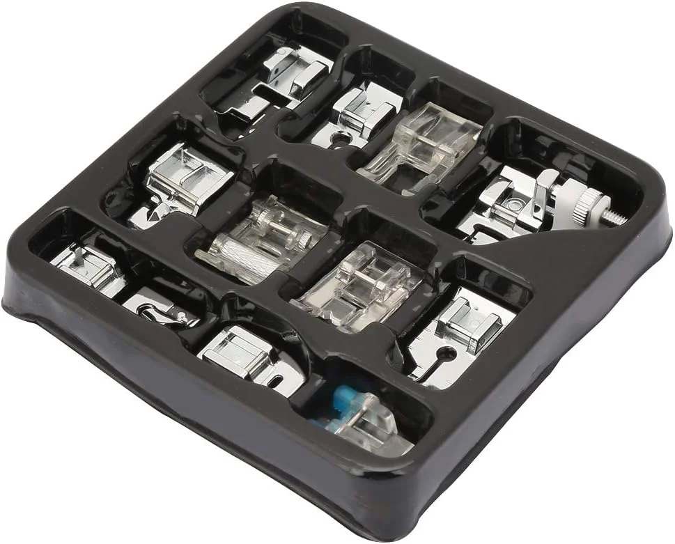 پایه چرخ خیاطی، 11 نوع در جعبه / پایه چرخ خیاطی لوازم جانبی پایه فشار لبه خانگی