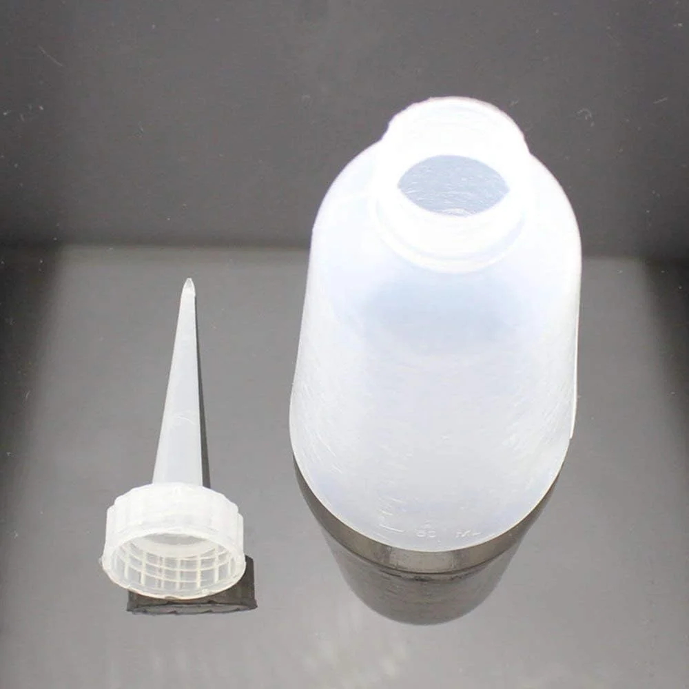 بطری روغن سفید شفاف 150 میلی لیتری برای نگهداری چرخ خیاطی، ساخت ظریف