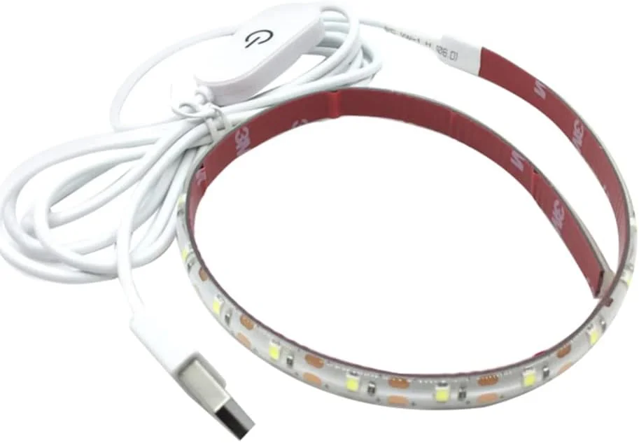 نوار چراغ LED ماشین خیاطی ضد آب 2 متری 5 ولت USB چراغ های سفید برای ماشین خیاطی صنعتی مصارف خانگی
