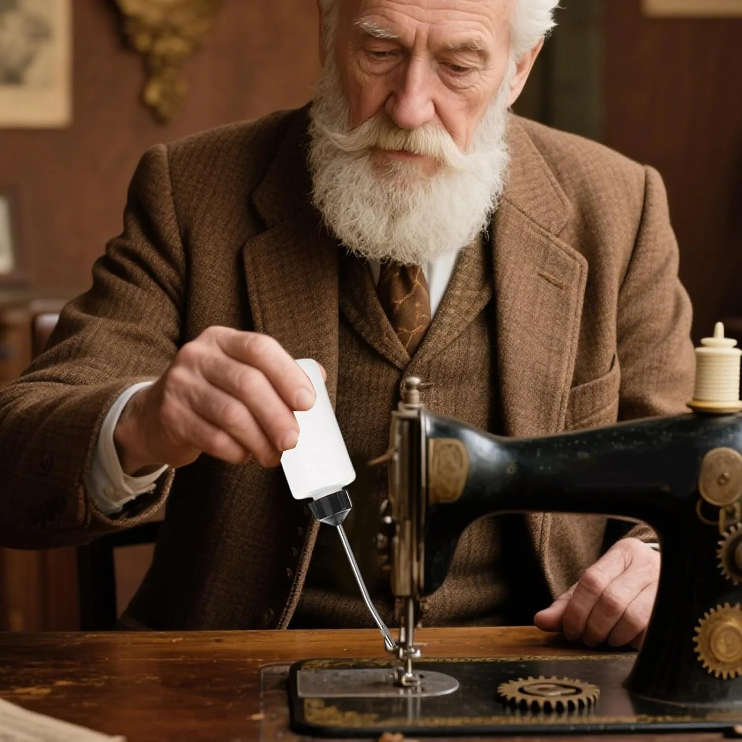 قلم روغن کاری چرخ خیاطی، بطری روغن روان کننده چرخ خیاطی - ظرف 120 میلی لیتری با نازل بلند و دقیق برای کابل توربین نخ صنایع دستی خانگی خودرو