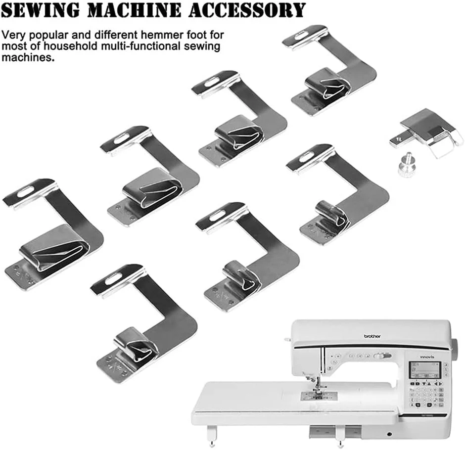 ست ۸ عددی پایه های چرخ خیاطی، پایه های مخصوص دوخت، لوازم یدکی برای چرخ خیاطی های برندهای مختلف