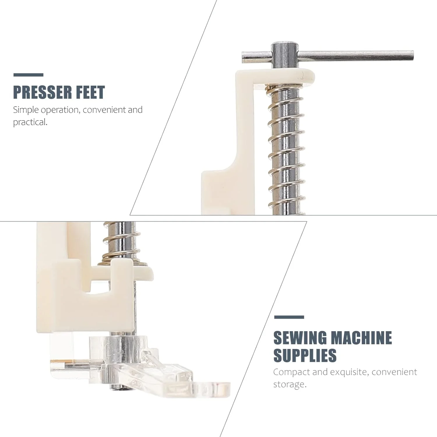 پایه سردوز چرخ خیاطی: 3 عدد پایه فلزی بزرگ مخصوص چرخ خیاطی های بابلاک و سایر چرخ خیاطی های پایین