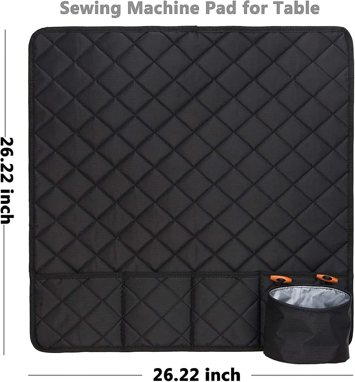 پد زیر چرخ خیاطی با جیب، نرم و ضد آب، مناسب برای لوازم جانبی چرخ خیاطی