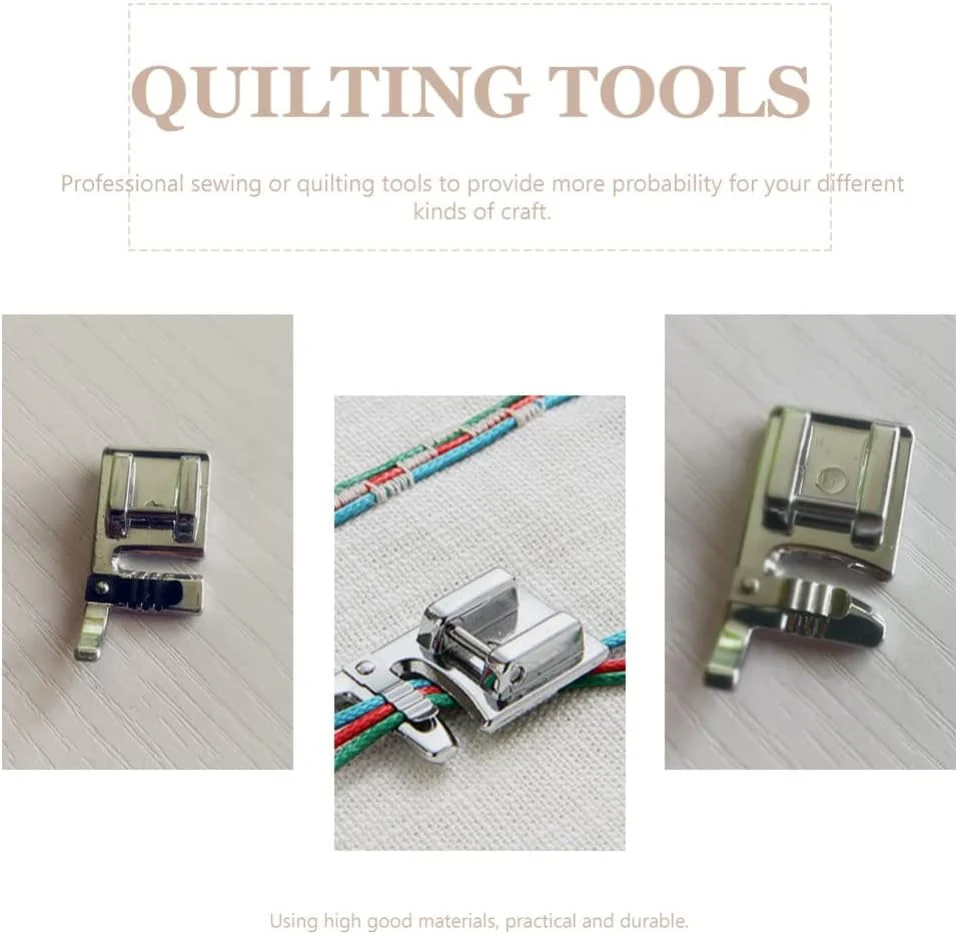 ست 5 عددی پایه چرخ خیاطی، پایه دوخت مستقیم، پایه گیره ای و لوازم جانبی چرخ خیاطی