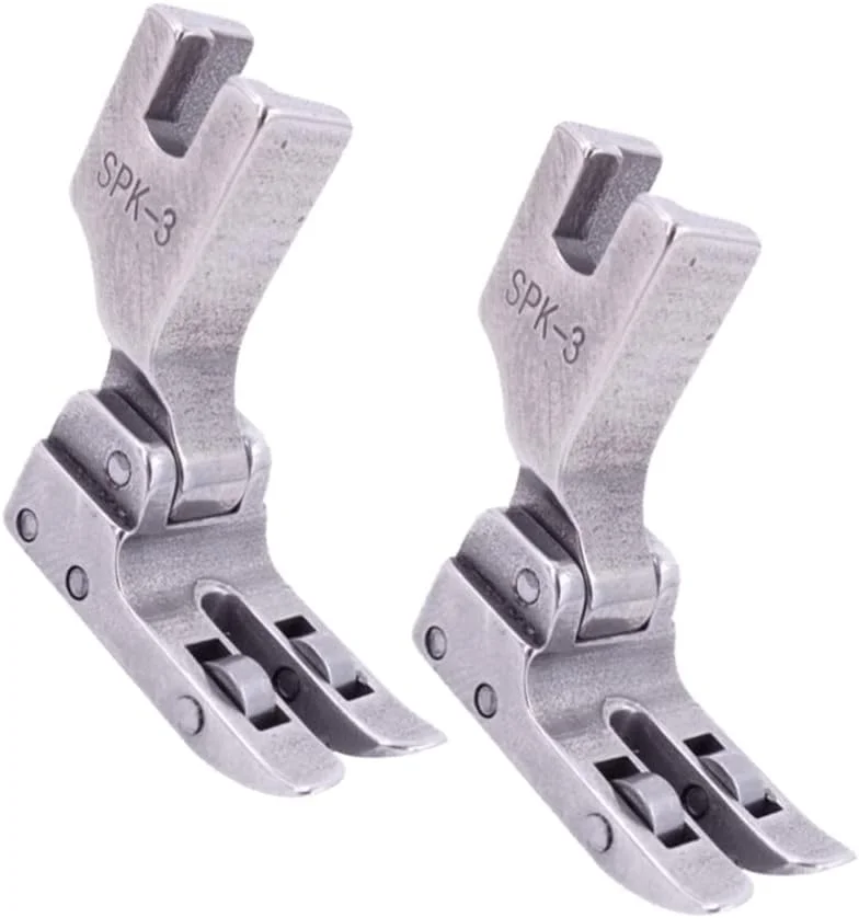 ۲ عدد پایه غلطکی چرخ خیاطی، غلطک لبه دوزی استیل ضد زنگ