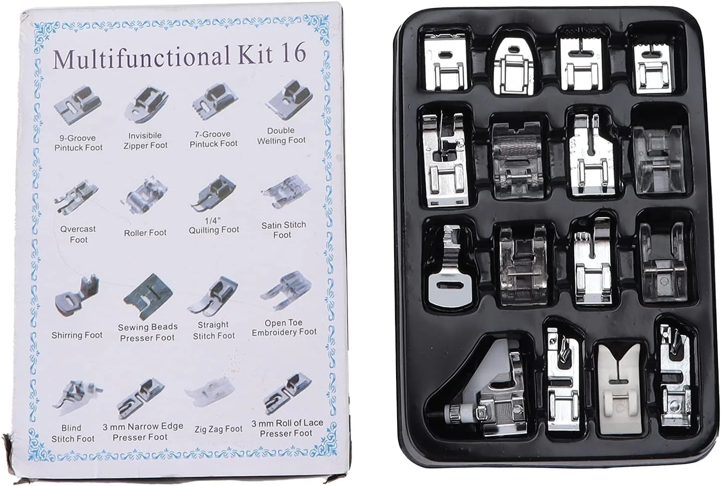 لوازم جانبی چرخ خیاطی، کیت پایه فشاری استیل ضد زنگ برای ساخت کاردستی و دوخت زیپ