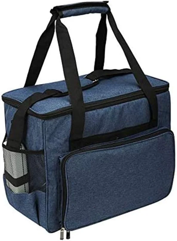 کیف چرخ خیاطی، کیف اسکیت چرخ خیاطی، کیف نگهداری چرخ خیاطی و لوازم جانبی، آبی