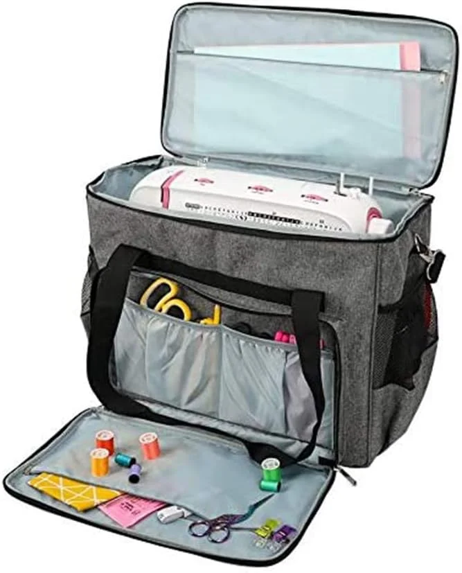 کیف چرخ خیاطی، کیف حمل چرخ خیاطی، کیف نگهداری چرخ خیاطی و لوازم جانبی، خاکستری